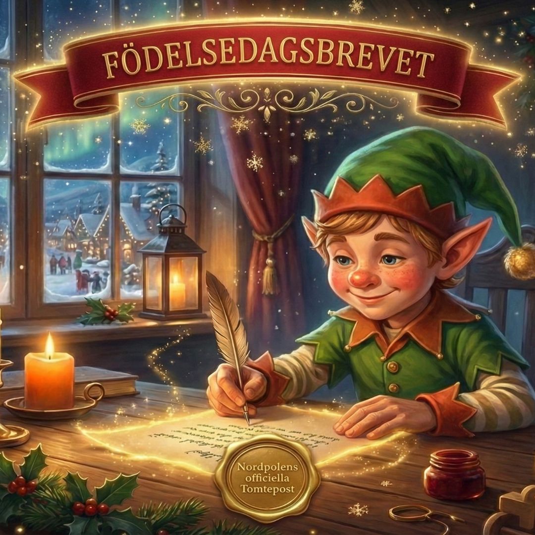 Födelsedagsbrevet | Personlig gratulation från Tomten & Nissarna - Barnens Brev Födelsedagsbrev