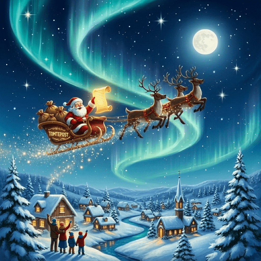 Tomtens Verkstad: Målarbilder Jultomtar & Julklappar (Gratis PDF) - Barnens Brev